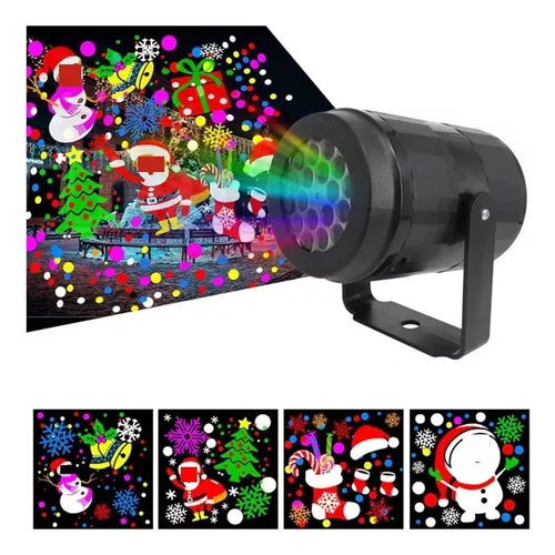 ✨ Proyector LED Navideño – Navidad Giratoria 🎅🎄❄️