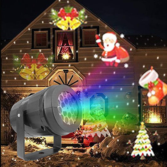 ✨ Proyector LED Navideño – Navidad Giratoria 🎅🎄❄️