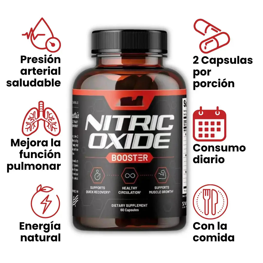 NITRIC OXIDE BOOSTER - Maximiza tu fuerza y resistencia