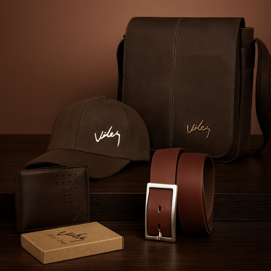 Trío de Lujo Vélez - Bolso Cruzado para Hombre con Billetera, Correa y Gorra Vélez