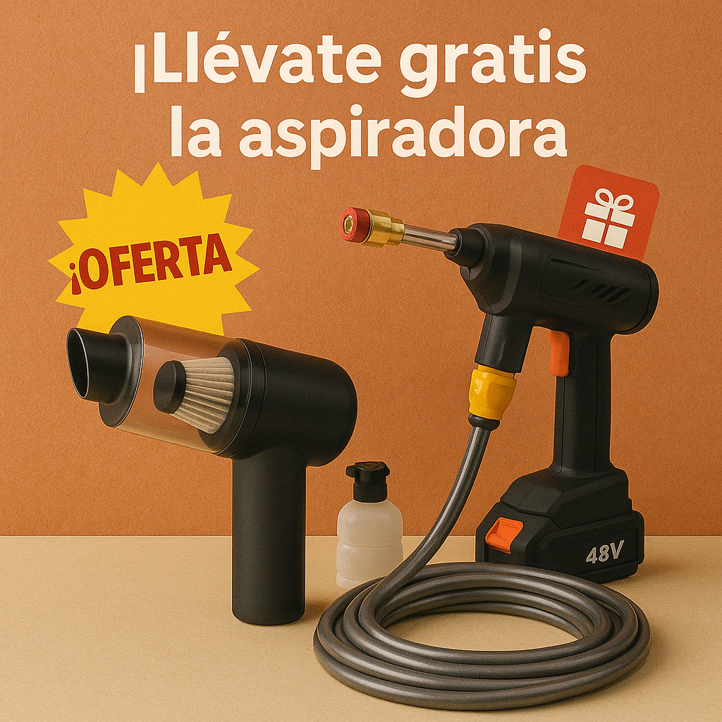 Combo Hidrolavadora + Aspiradora Portatil