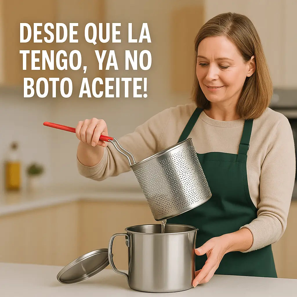 La Olla Mágica ¡Fríe, filtra y ahorra como por arte de magia! - Olla Freidora Premium + Recetario GRATIS