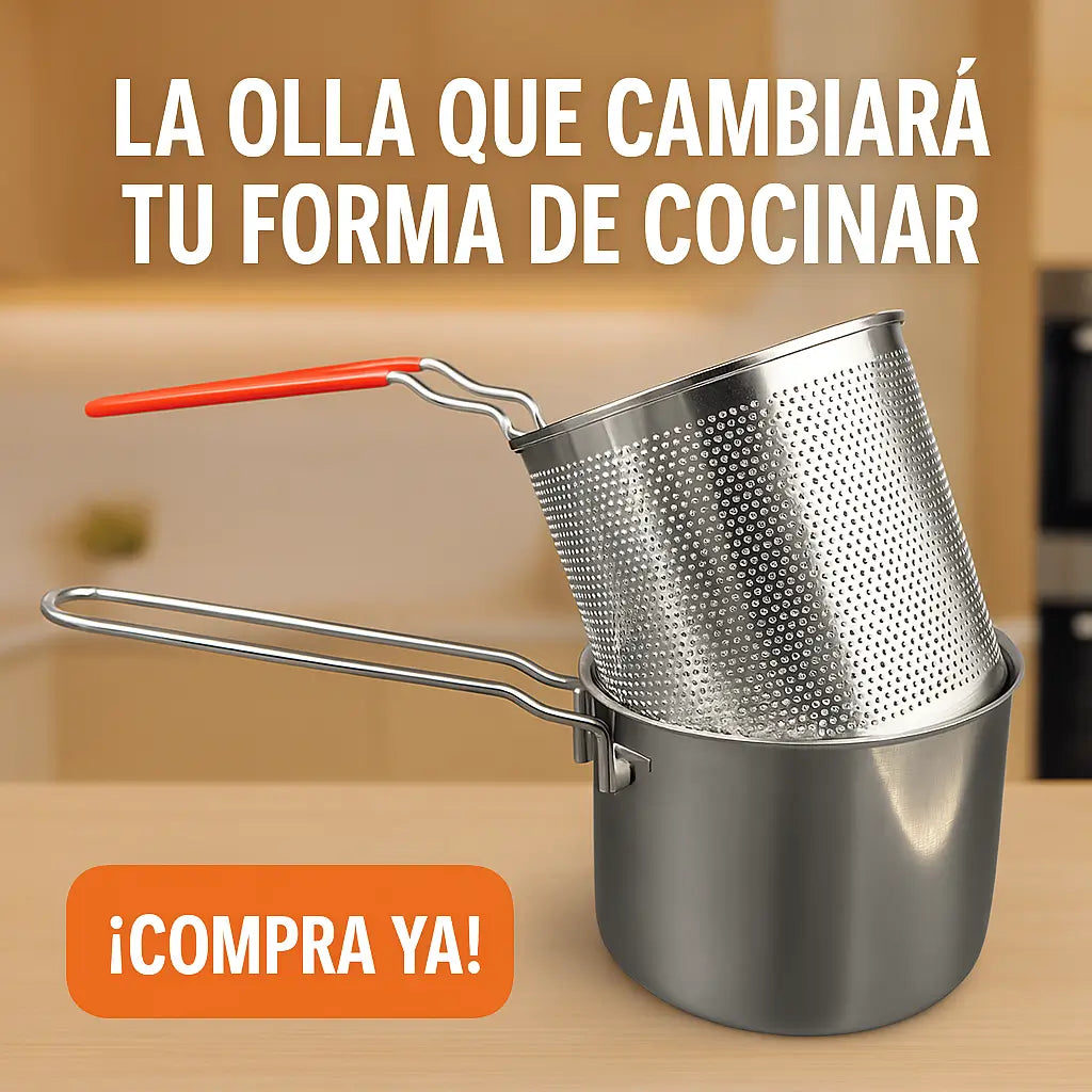 La Olla Mágica ¡Fríe, filtra y ahorra como por arte de magia! - Olla Freidora Premium + Recetario GRATIS