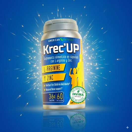 Krec’UP: El impulso natural que ayuda a tu hijo a crecer más fuerte y alto.