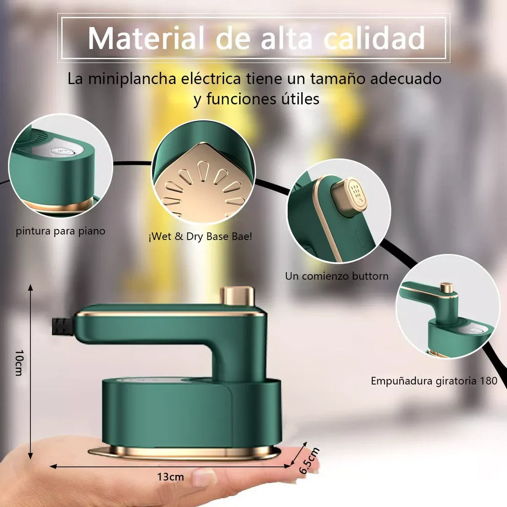 Mini Plancha a Vapor Portátil – ¡Ropa sin arrugas estés donde estés!